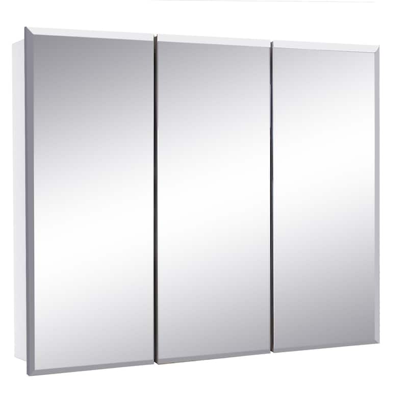 Design House Cyprus 30-1/8" x 4-3/8" Frameless Mirrored Medicine - Clear - Glossy
