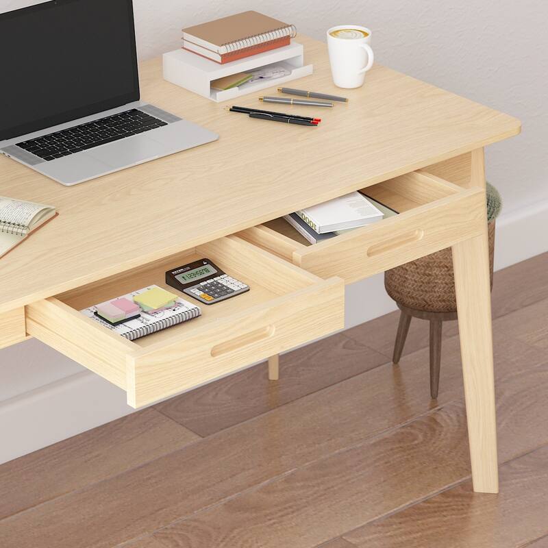 47.2"W Wood Desk Writing Desk Computer Desk