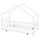 preview thumbnail 69 of 81, Metal house bed with trundle
