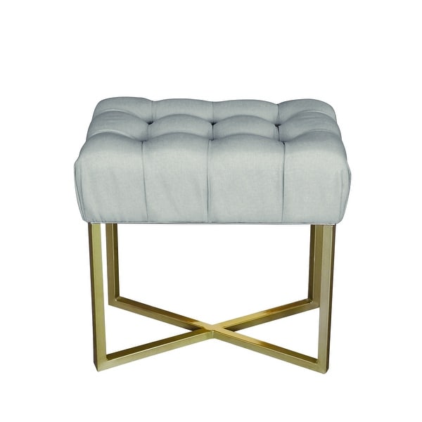 Velvet tufted best sale stool