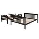 preview thumbnail 5 of 13, Stairway Design Twin-over-Full Bunk Bed with Storage and Guard Rail for Bedroom