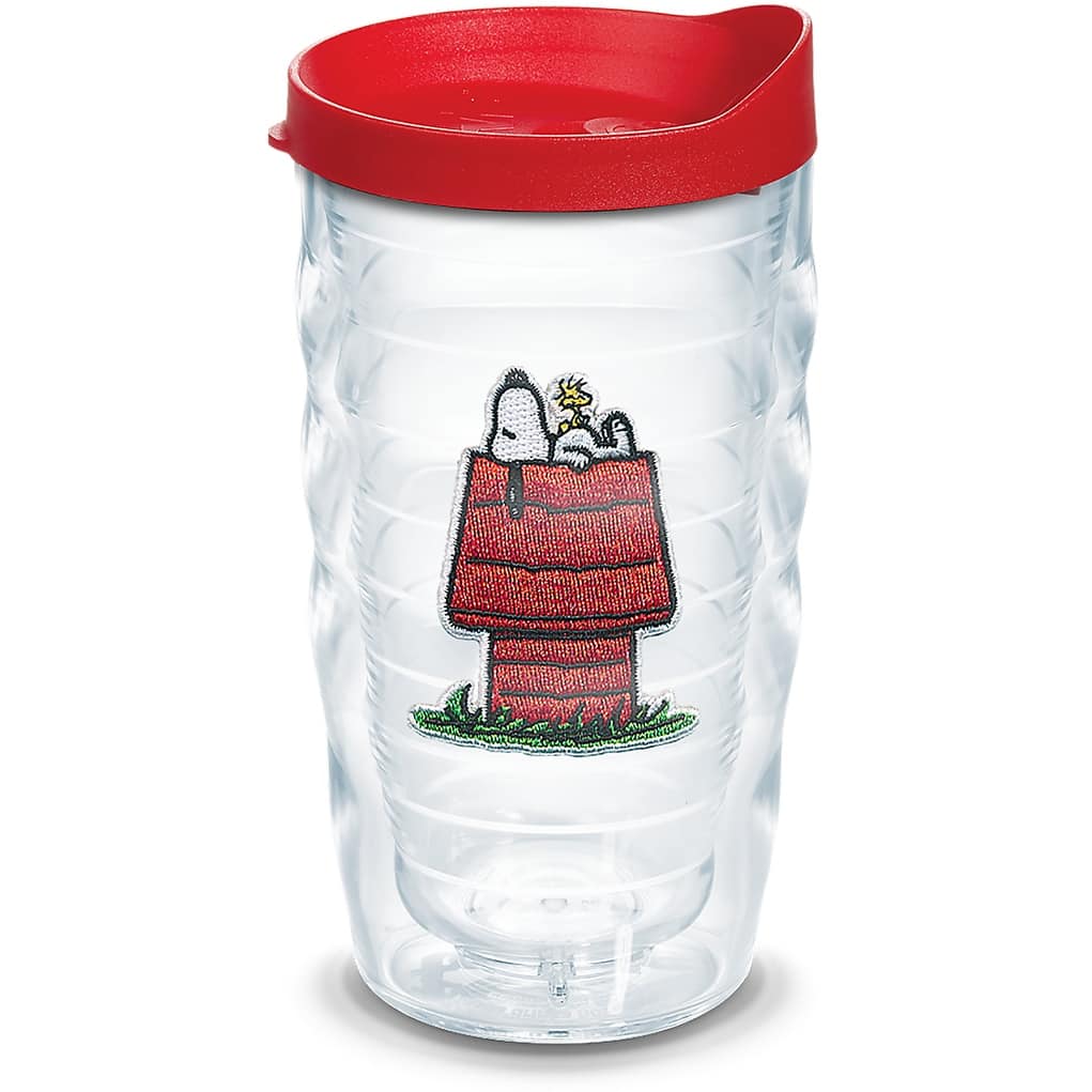 Tervis Peanuts Snoopy Woodstock Best Buddies Collection Made in USA Double Walled Insulated Travel Tumbler, House - 10oz Wavy