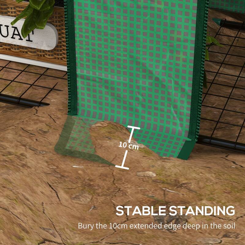 Mini Greenhouse with 3 Tier 6 Shelves Portable Green House
