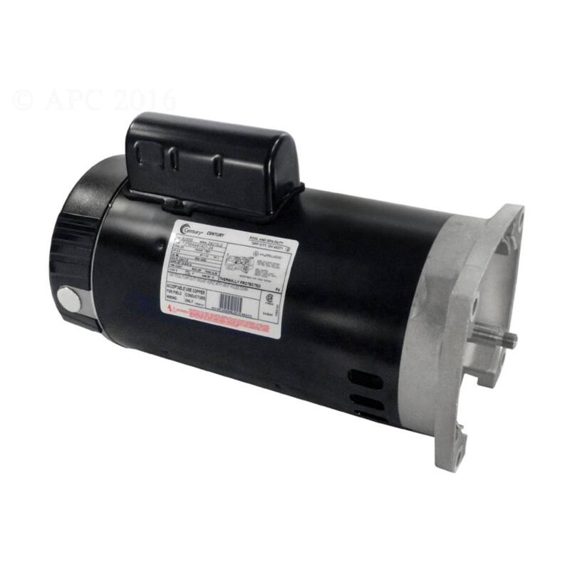 2 HP Square Flange Up-Rated Pool Pump Motor, 1.10 SF
