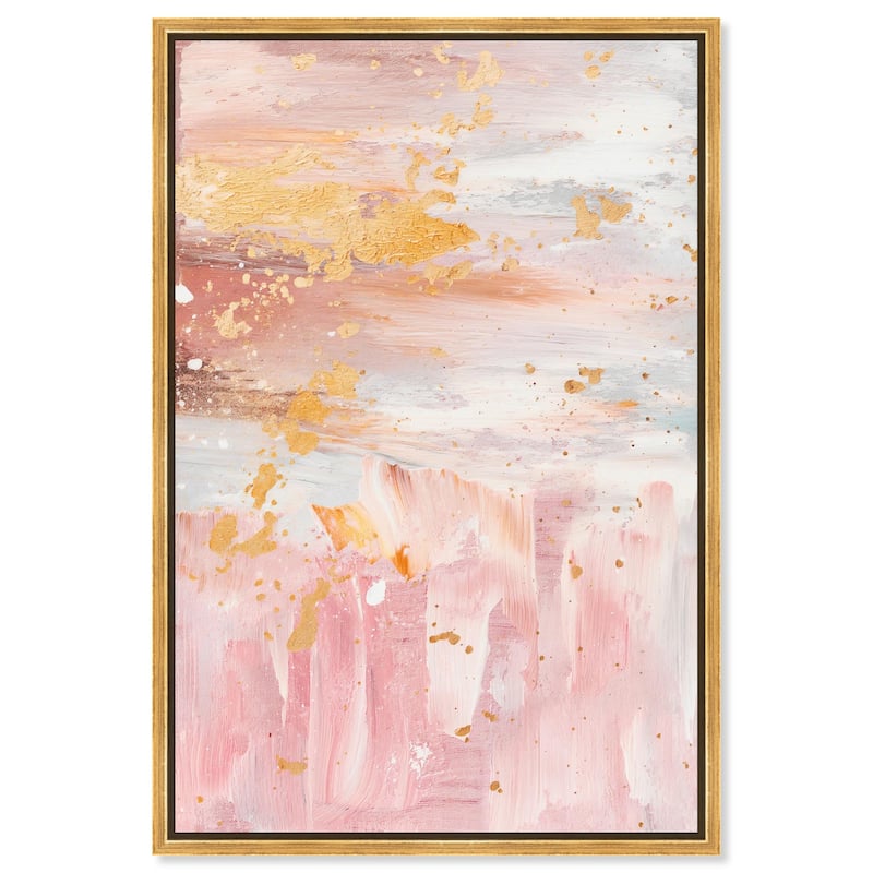 Rose Quartz Canvas by Art Remedy - Gold - 24" x 36"