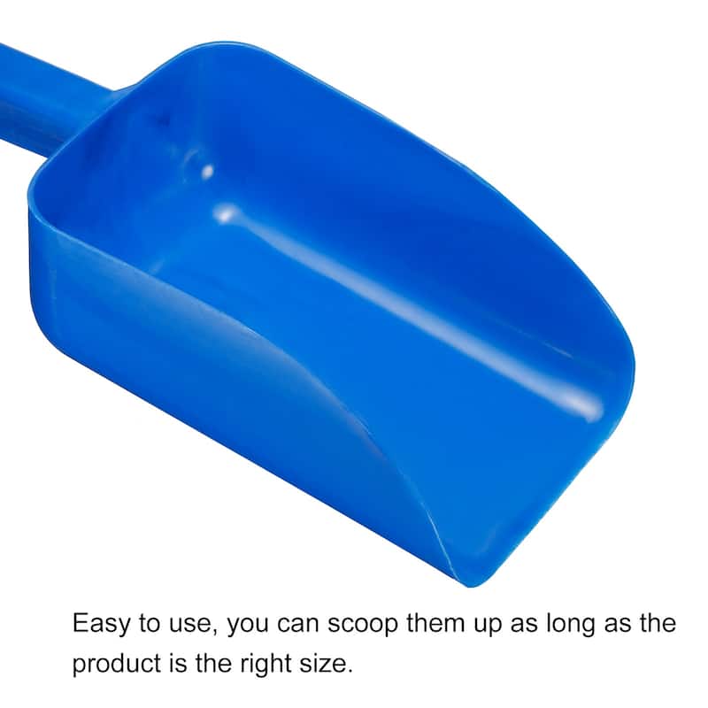 Hand Scoop PP 9.1x5.3x3.3" Flour Sugar Cereal Shovel Feed Supplies - Blue