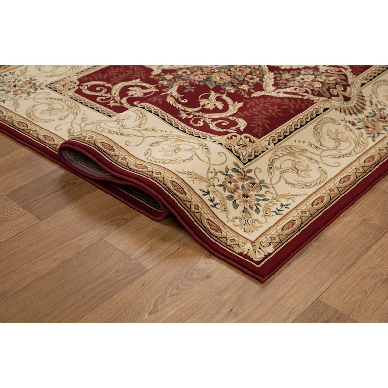 Aubusson Collection Classic Medallion Area Rug