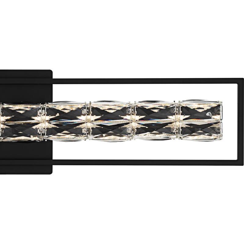 Dazzle Integrated LED Matte Black Bath Light with CCT Switch