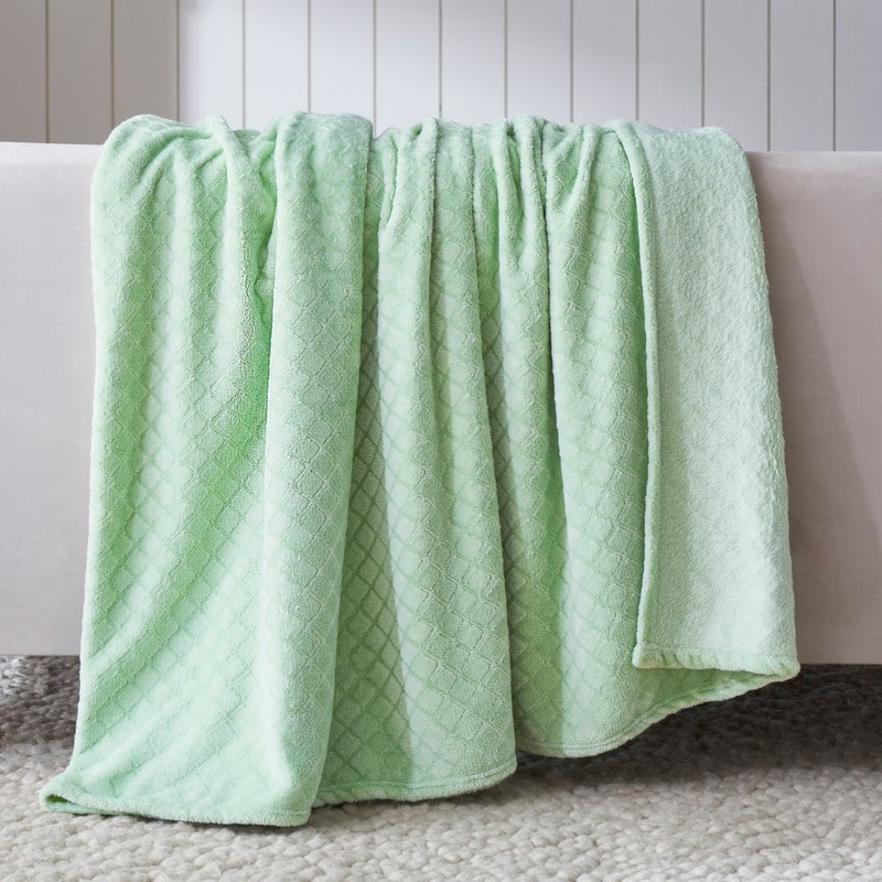 Superior Alaska Quilted Diamond Plush Fleece Blanket For Couch or Bed