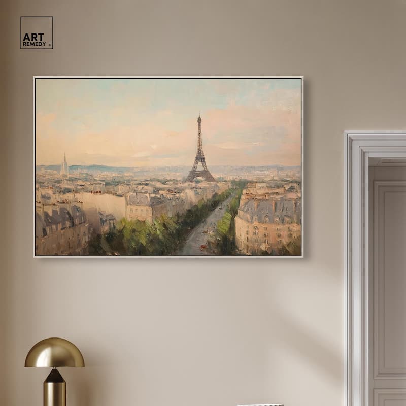 Early Morning Paris Canvas by Art Remedy