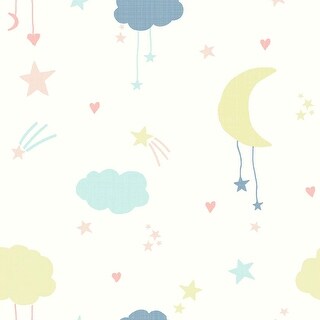 NEXT Moon and Stars Pastel Wallpaper