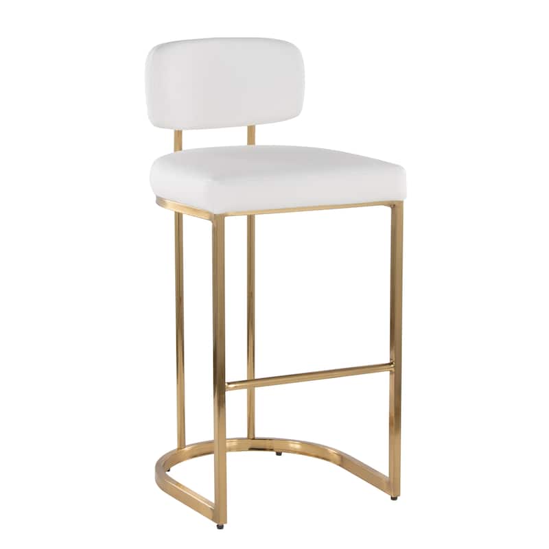 Mid-back Demi 30" Fixed-Height Barstool - Set of 2