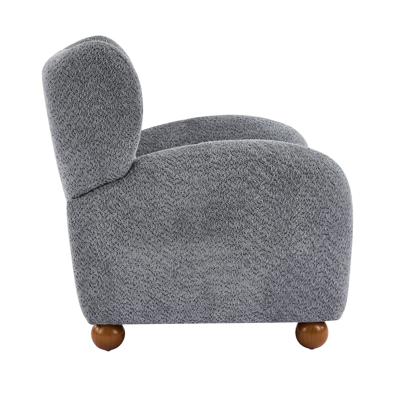 Christopher Knight Home - Wingback Modern Upholstered Club Chair with Wooden Legs