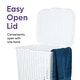 preview thumbnail 10 of 23, Superio Plastic Wicker Laundry Hamper with Lid Large Capacity - Capacity: 60l