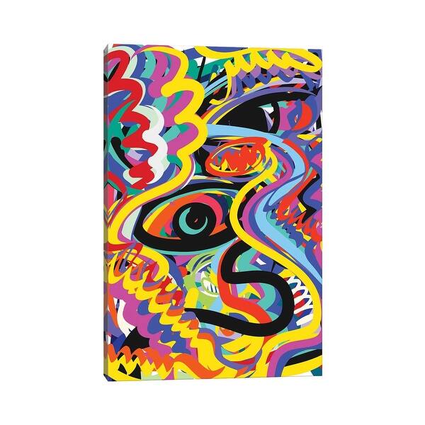slide 2 of 8, iCanvas "African Pop Street Art Mystic Eyes" by Emmanuel Signorino Canvas Print