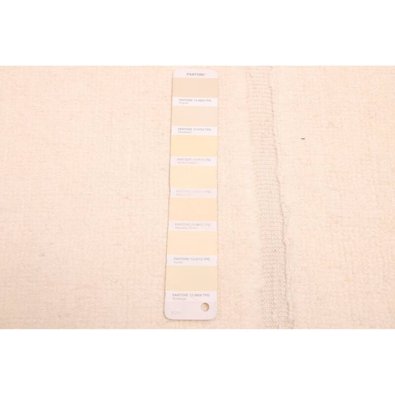 ECARPETGALLERY Hand-knotted Pak Finest Marrakesh Cream Wool Rug - 7'9 x 10'0