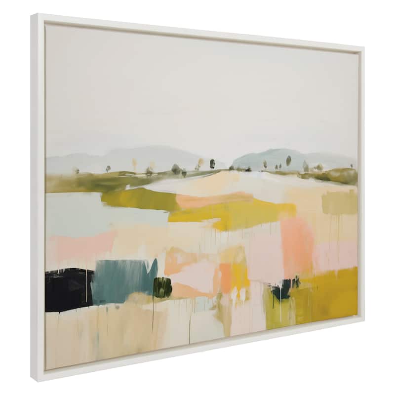 Kate and Laurel Sylvie Quaint Vista I Framed Canvas by Amy Lighthall - 31.5x41.5 - White