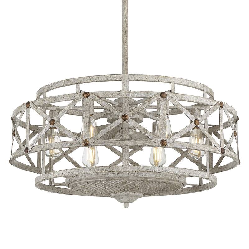 Savoy House Colonade 14" LED Ceiling Fan with Remote Control - Provence with Gold Accents