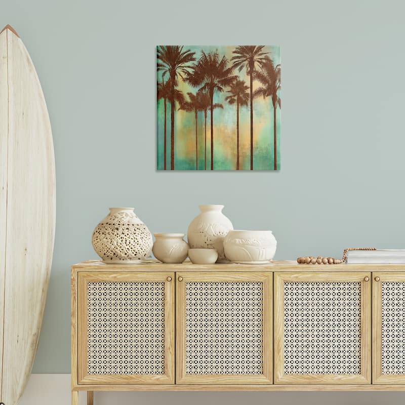 Stupell Palm Trees over Gradient Canvas Wall Art Design By John Seba