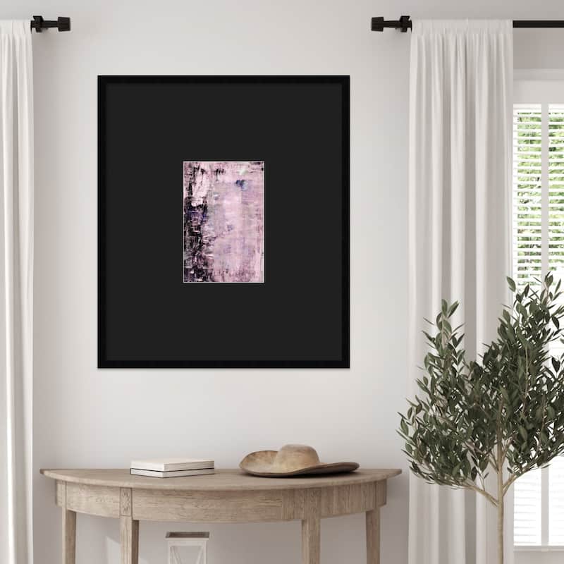 Grunge structure rosewood by Annick Wood Framed Wall Art Print