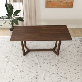 Solid Wood Dining Table In Brown - Bed Bath & Beyond - 42659128
