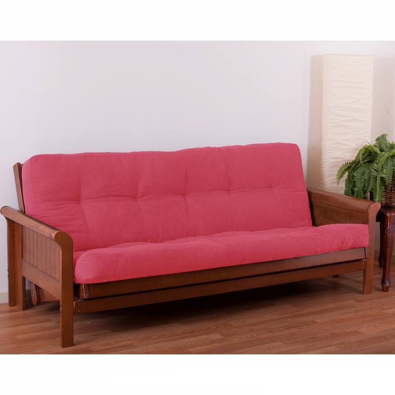 6-inch Thick Twill Futon Mattress (Twin, Full, or Queen) - Bery Berry - Queen