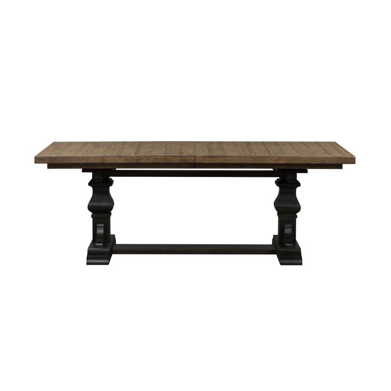 Harvest Home Chalkboard 7 Piece Trestle Table Set