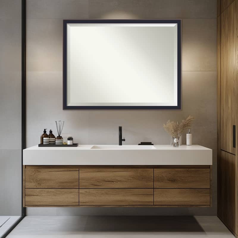Havana Black Bronze Beveled Framed Bathroom Vanity Wall Mirror - Havana Black Bronze