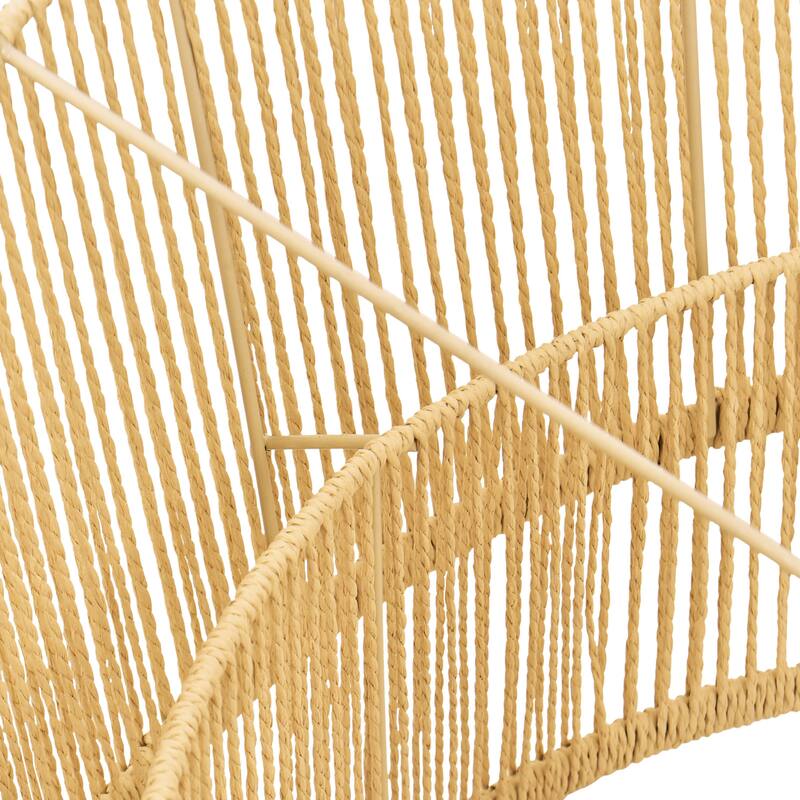 Boho Light Fixture 2-Tier Handwoven Rattan Pendant Lights