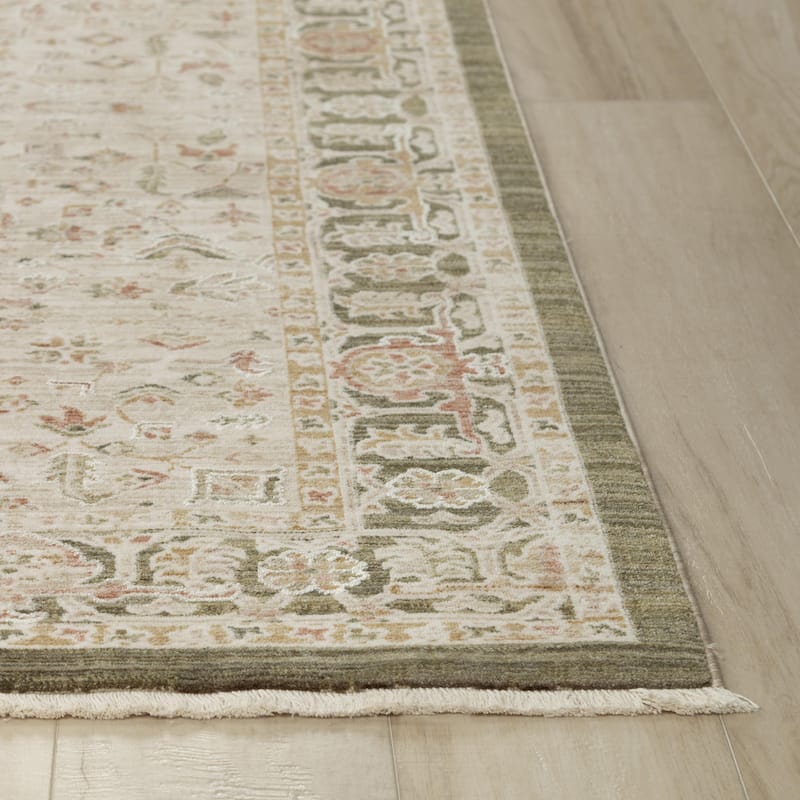 Alora Decor Poppy Traditional Natural Polyester/Polypropylene Area Rug
