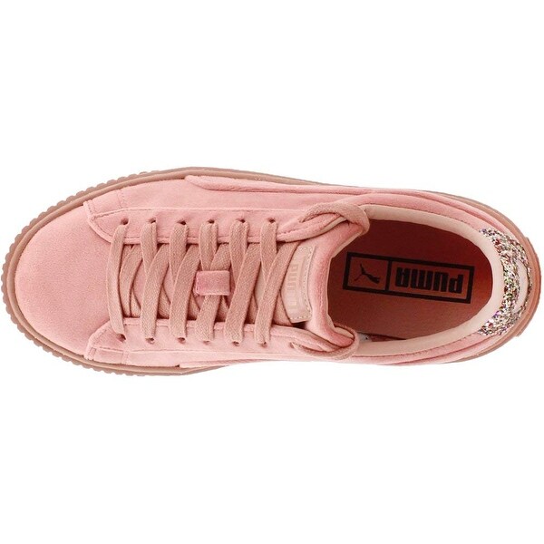 puma platform velvet crushed gem