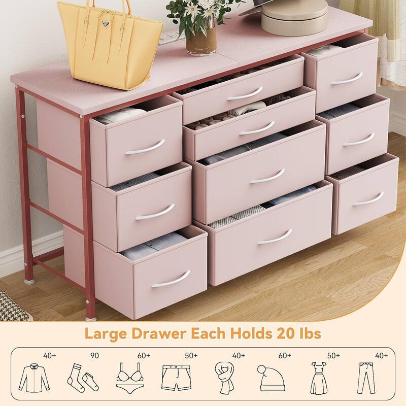GAOMON Bedroom Dresser with 10 Large Drawers