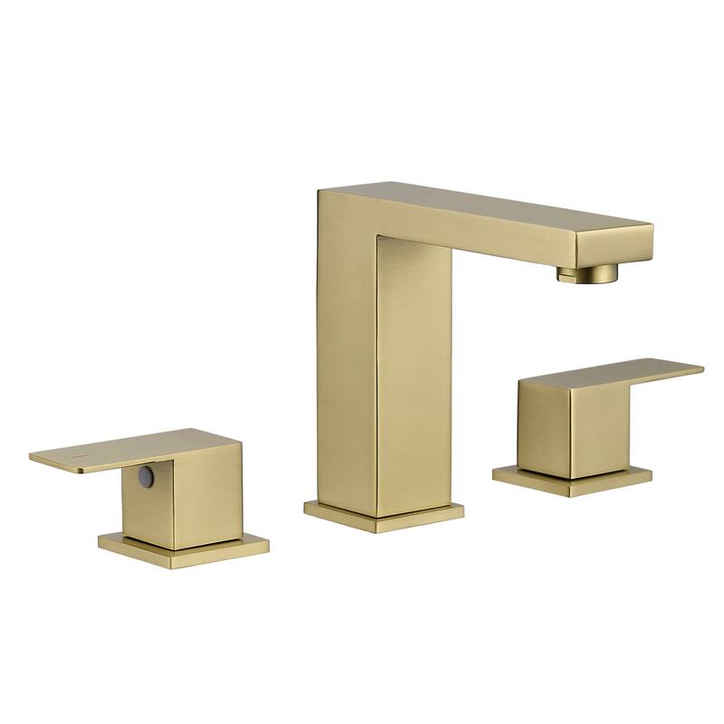 Modern Double Handle Three-Hole Bath Faucet