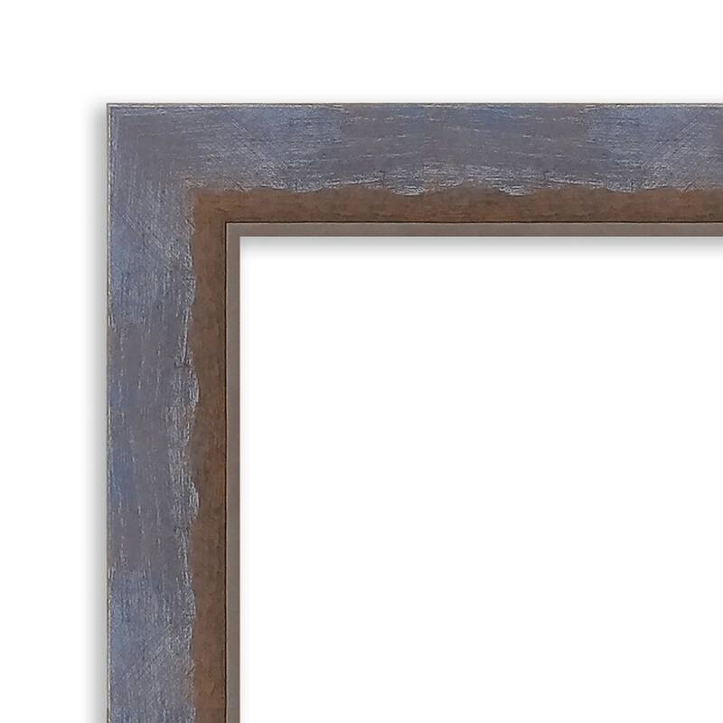 Two Tone Wood Framed White Corkboard Bulletin Board