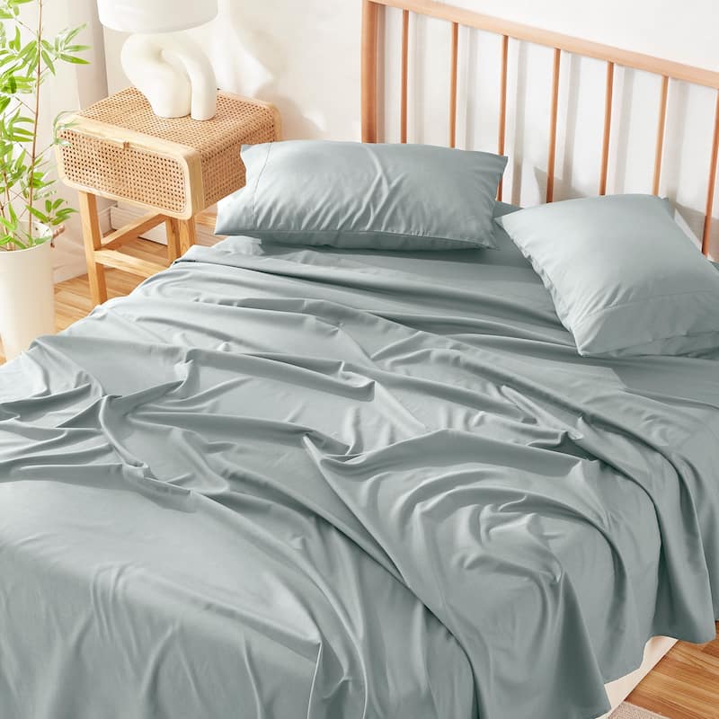 Clara Clark Premium Bamboo Blend Fitted Sheet Set
