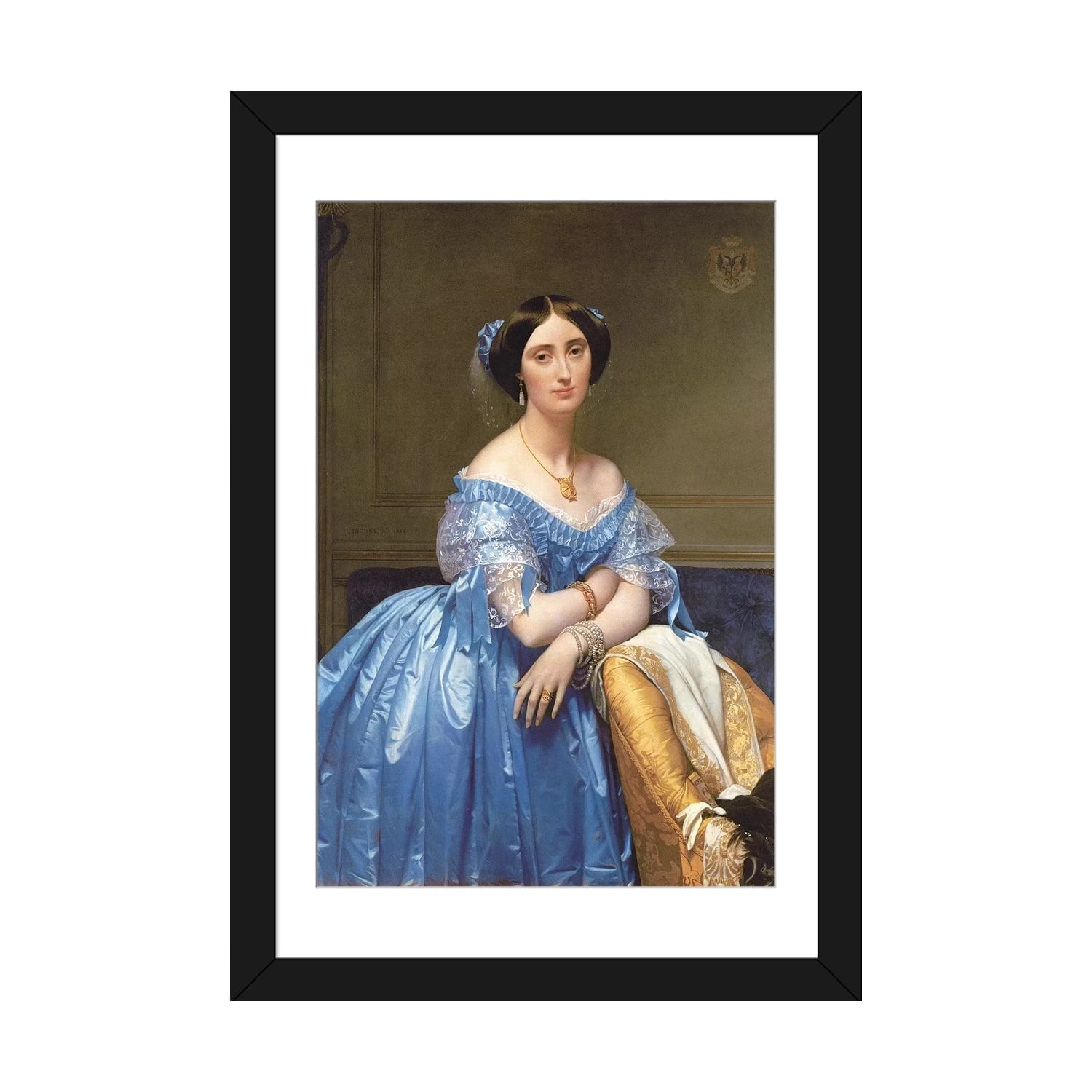 ingres blue dress Jean Auguste Dominique Ingres