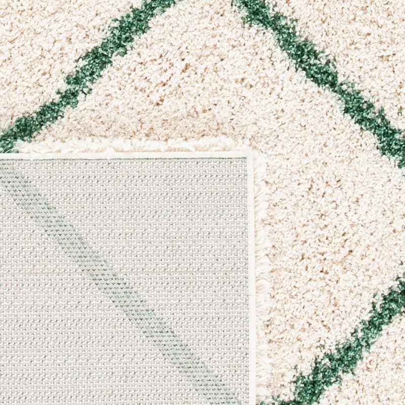 SAFAVIEH Hudson Shag Estella Diamond Trellis 2-inch Thick Rug