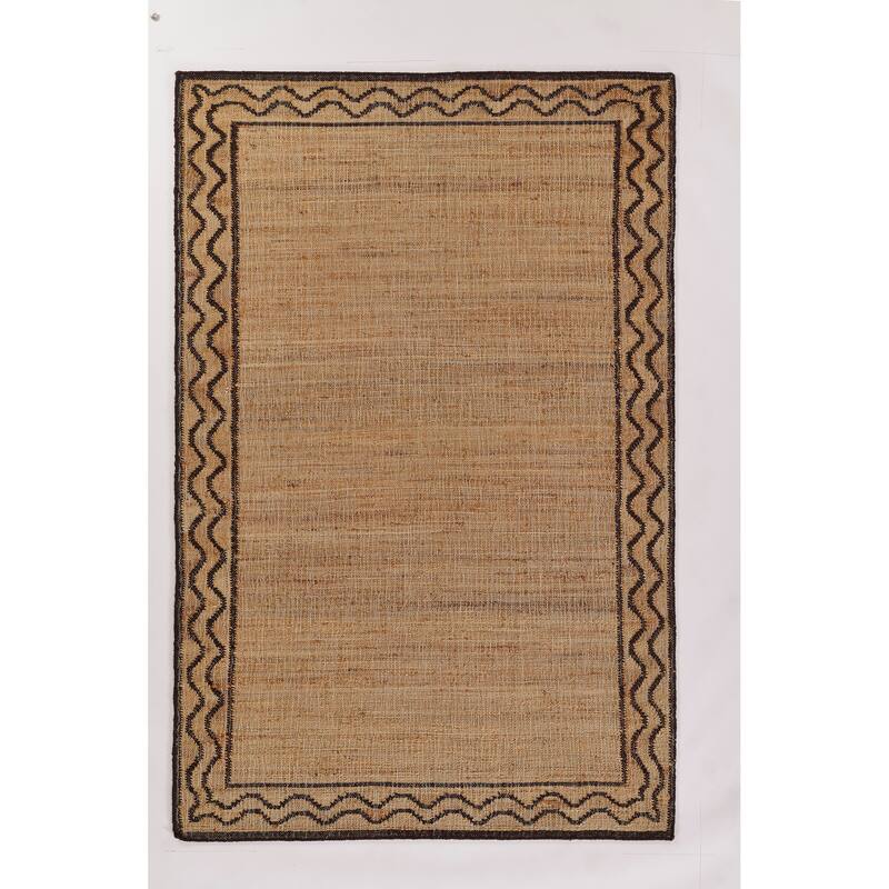 Erin Gates by Momeni Orchard Ripple Brown Hand Woven Wool and Jute Rug - 8' x 10' - Brown - Rectangle