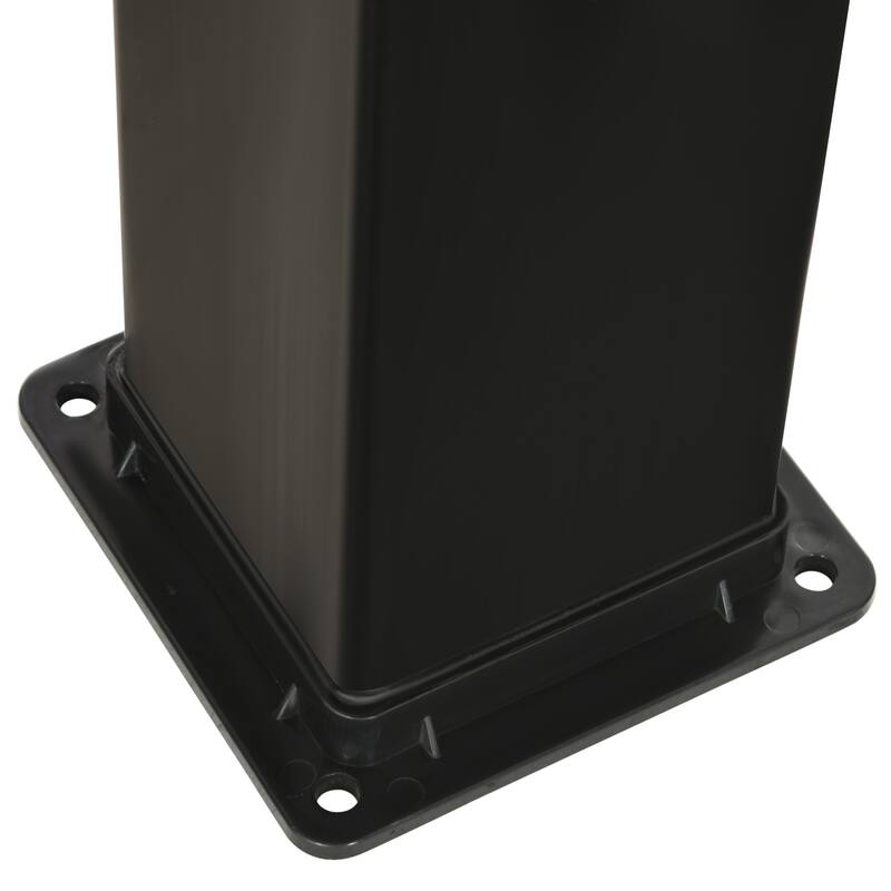 Outsunny 10.6 Gallons Solar Heated Shower with 360 Rotating Rainfall, Handheld Shower Head, Temperature Adjustment & Foot Shower