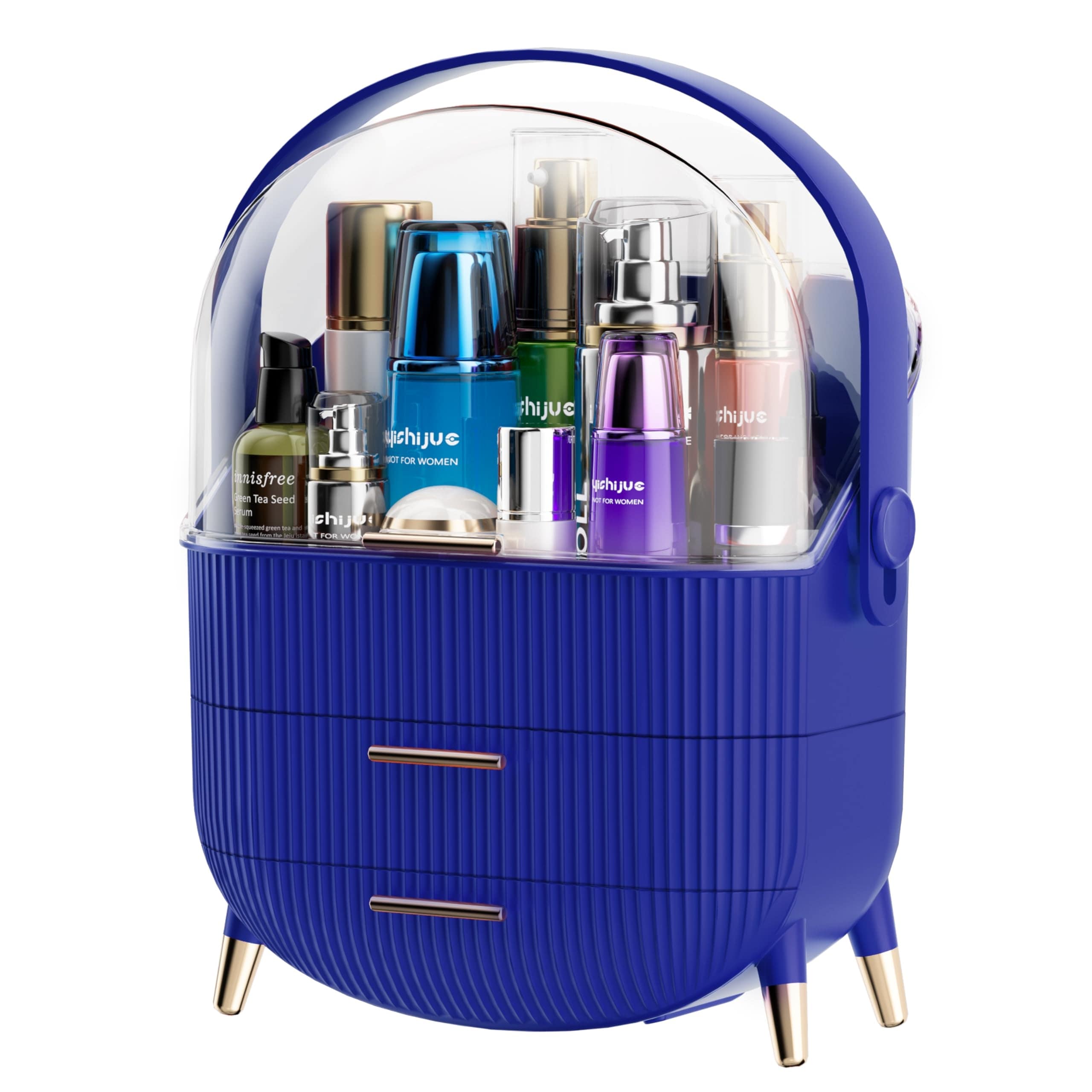 Makeup-organizer-for-vanity-Skincare-Organizer -for-Bathroom-Countertop-Vanity,-Skin-care -product-jewelry-storage-box.(Blue).jpg