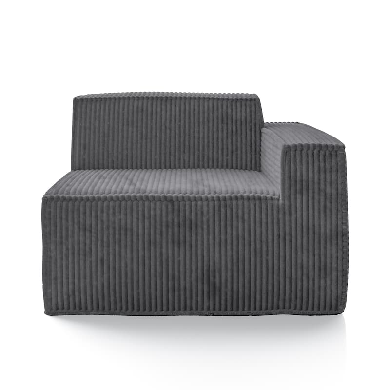 Furniture of America Navir Modern Chenille Foam Modular Sofa Chair