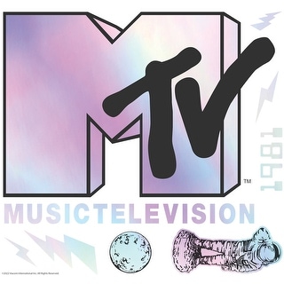 Mtv Holographic Peel And Stick Giant Wall Decals by RoomMates