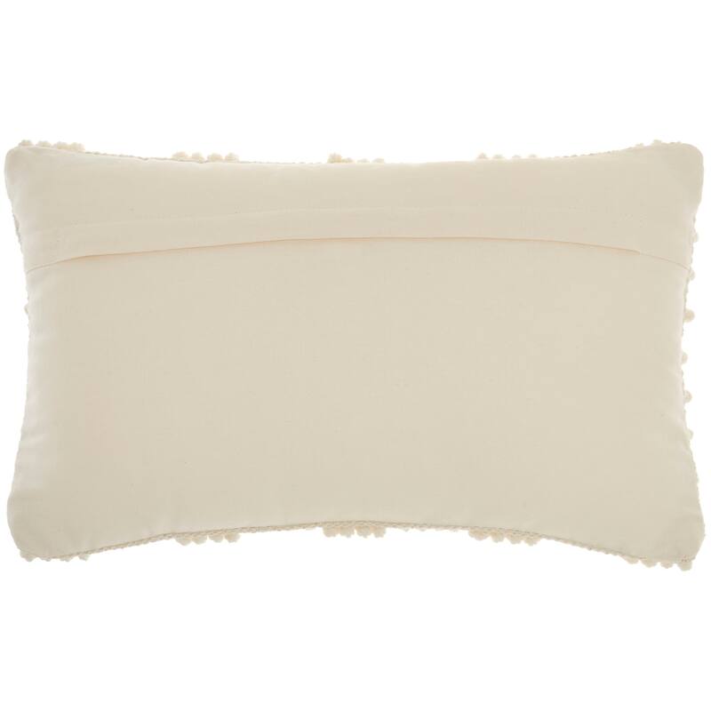 Mina Victory Life Styles Textured Geometric Dots Throw Pillow , ( 12"X20" )