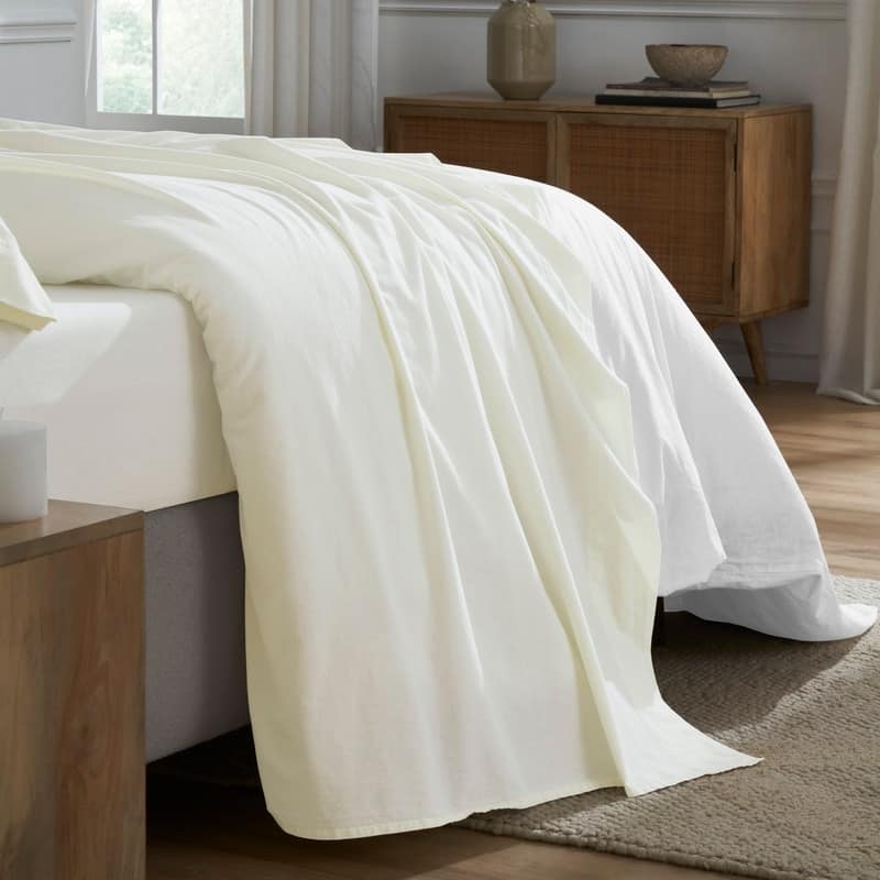 Superior Carmen 100% Cotton Relaxed Wash Bed Sheet Set