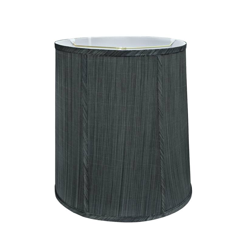 Aspen Creative Empire Shaped Spider Construction Lamp Shade in Grey & Black (12" x 14" x 15")