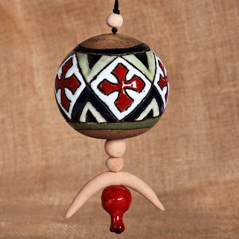 Novica Handmade Palatial Daghdghan Ceramic Wall Decor