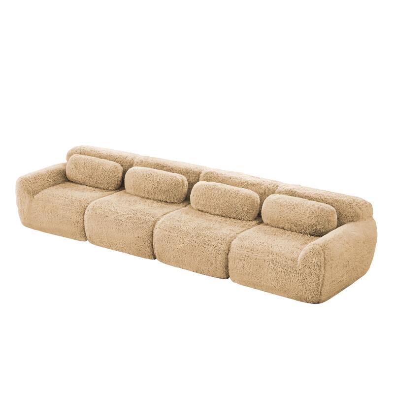 Anmytek Modern Modular Sectional Sofa Compressed Vacuum Packed
