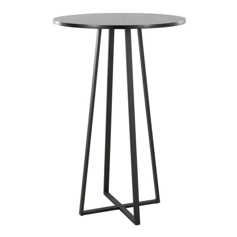 Silver Orchid Pugo 42" Bar Height Table - Black/Black