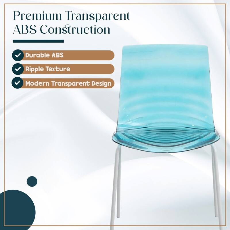 ABS Plastic Dining Chair with Stainless Steel Base Astor Series