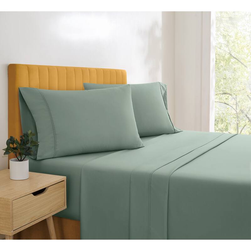 Simmons Essential Solid Sheet Set and Pillowcase